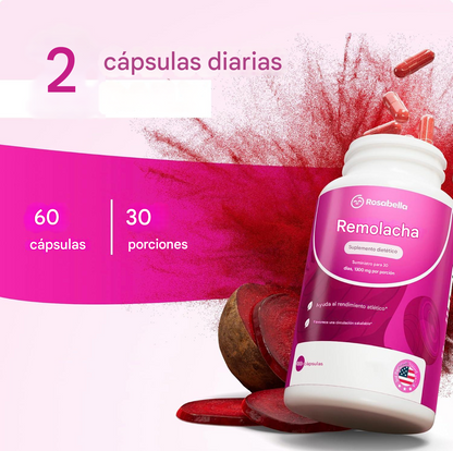 Beetroot Rosabella Cápsulas  1300 mg